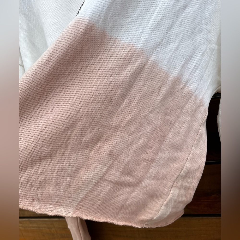Pre-loved with tags. Aerie ombré pink tie dye blush pink hoodie. Size Small. - Picture 3 of 8
